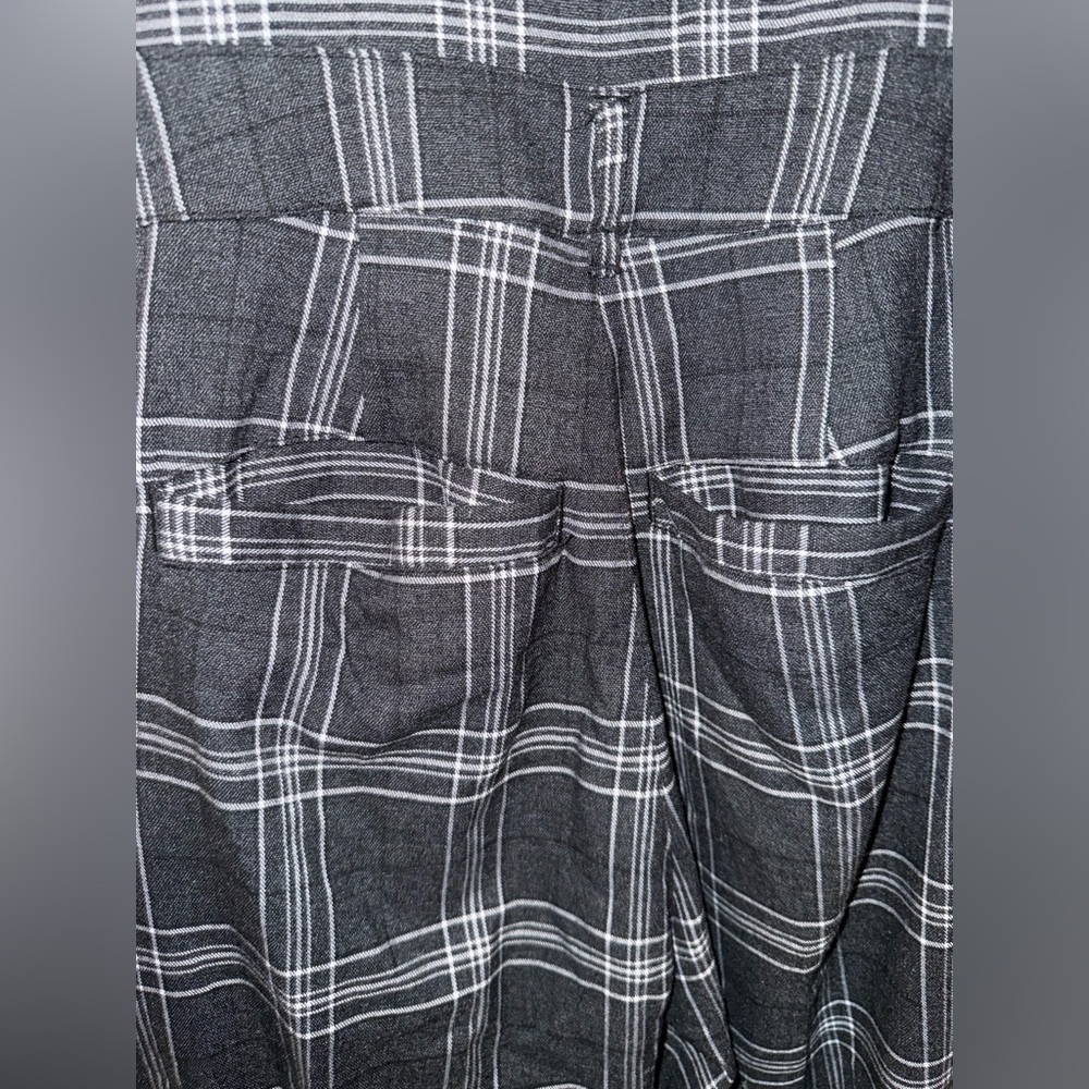 Disturbia Black & Gray Plaid Adjustable Strap Jumpsuit - Picture 10 of 13